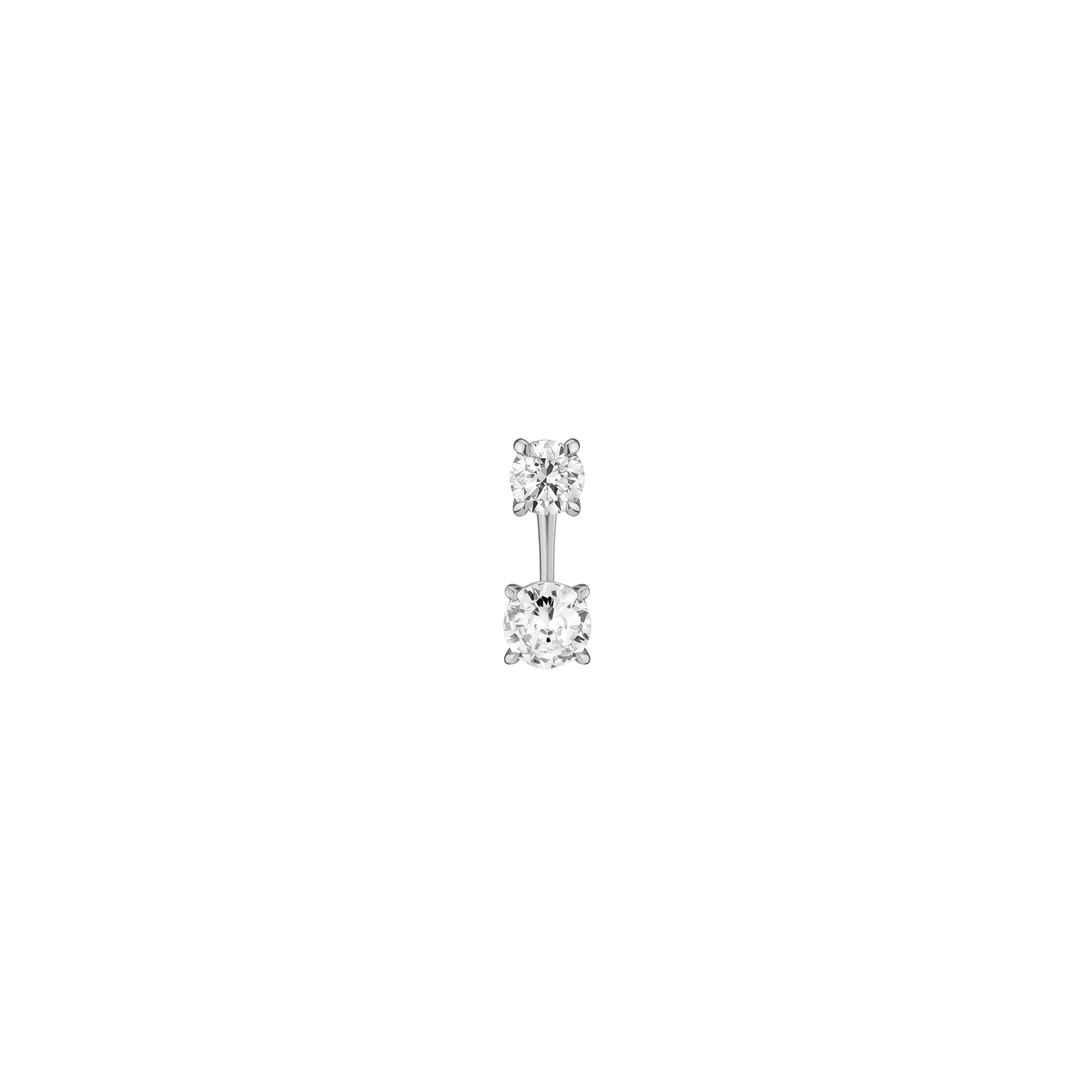 Lab Grown Diamond Ear Jacket - 1ct Round Bottom Stone