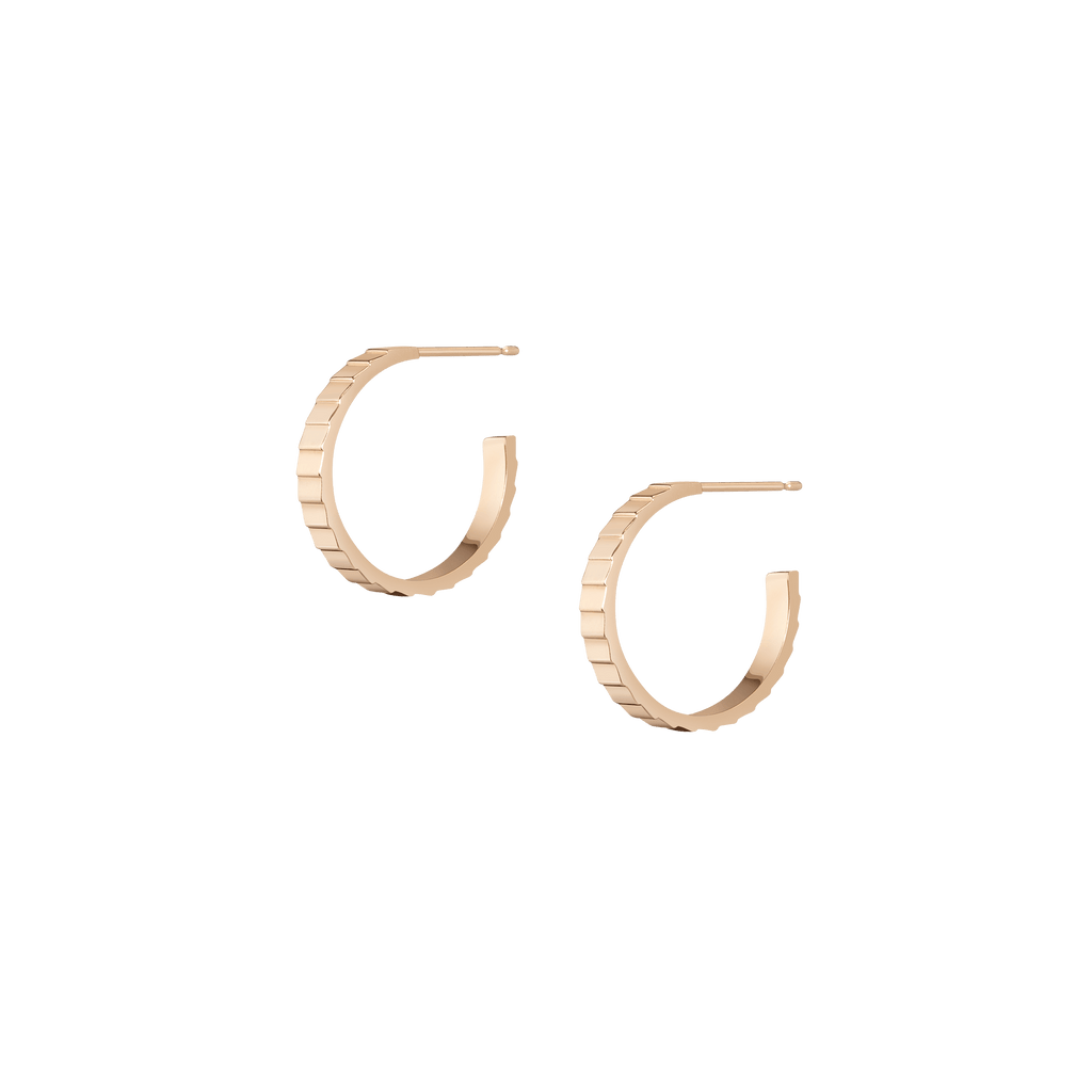 Infinity Hoop Earrings Yellow Gold Vermeil 14K Yellow Gold 18K Yellow Gold First Single | Pair