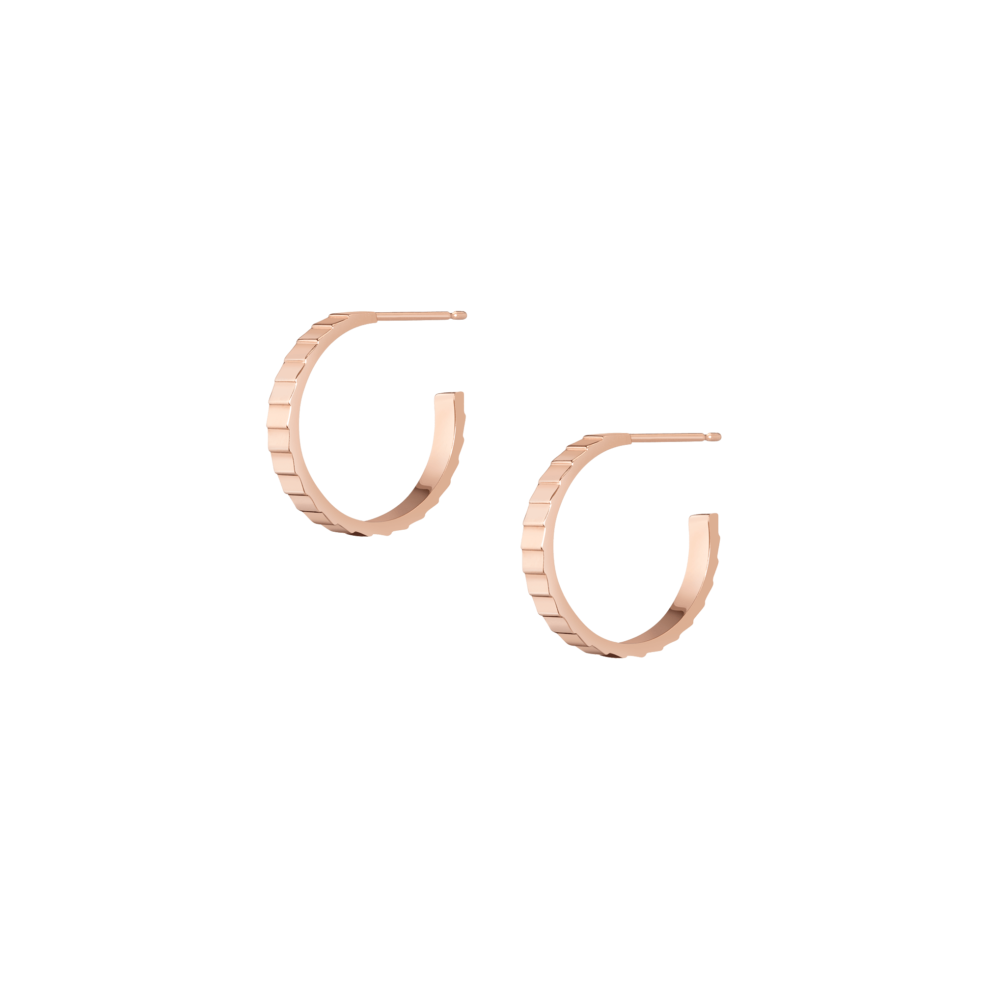 Infinity Hoop Earrings Rose Gold Vermeil 14K Rose Gold 18K Rose Gold First Single | Pair