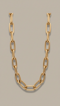 Solid Gold Link Necklace