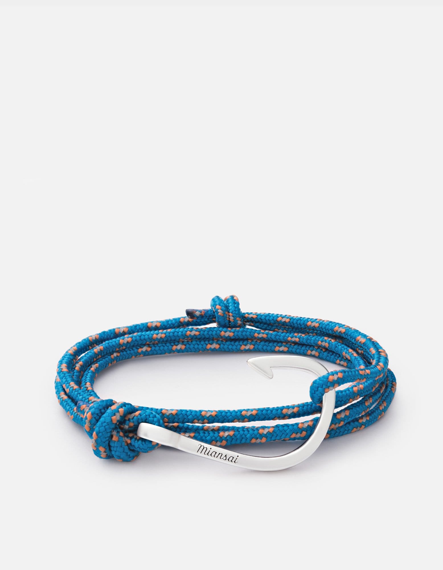Miansai Hooks/Anchors Hook Rope, Silver Caribbean / Stainless Silver / Monogram: No