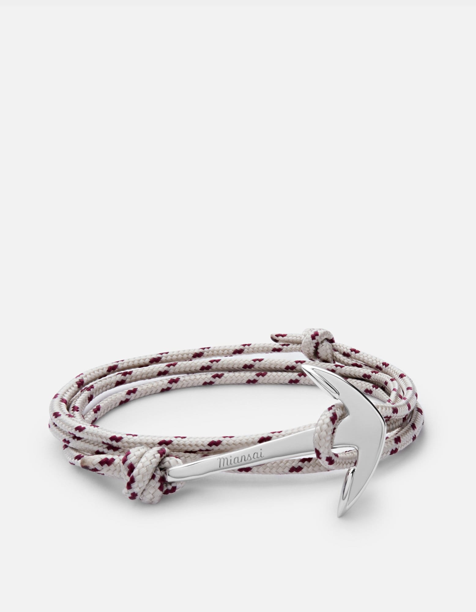 Miansai Hooks/Anchors Anchor Rope, Silver Cambridge / Stainless Steel / Monogram: No