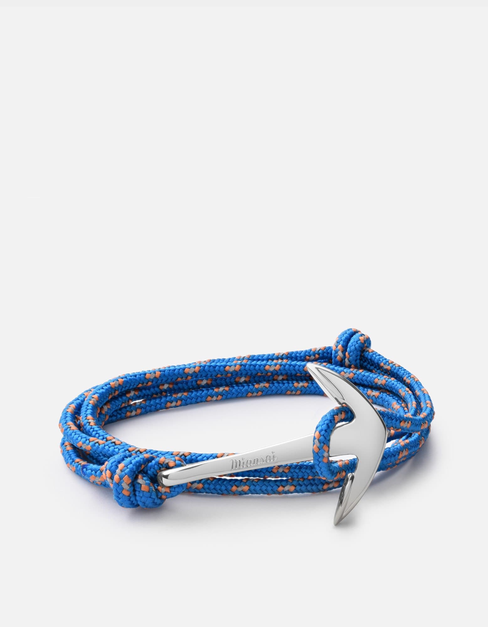 Miansai Hooks/Anchors Anchor Rope, Silver Caribbean / Stainless Steel / Monogram: No