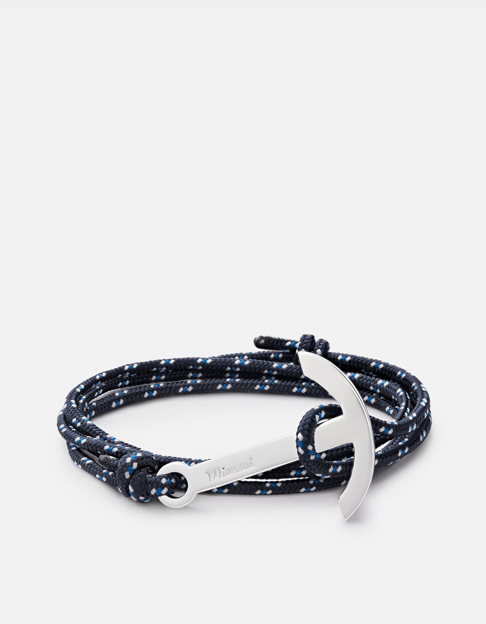 Miansai Hooks/Anchors Modern Anchor Rope, Silver Indigo / O/S