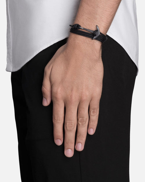 Anchor Rope Bracelet, Noir