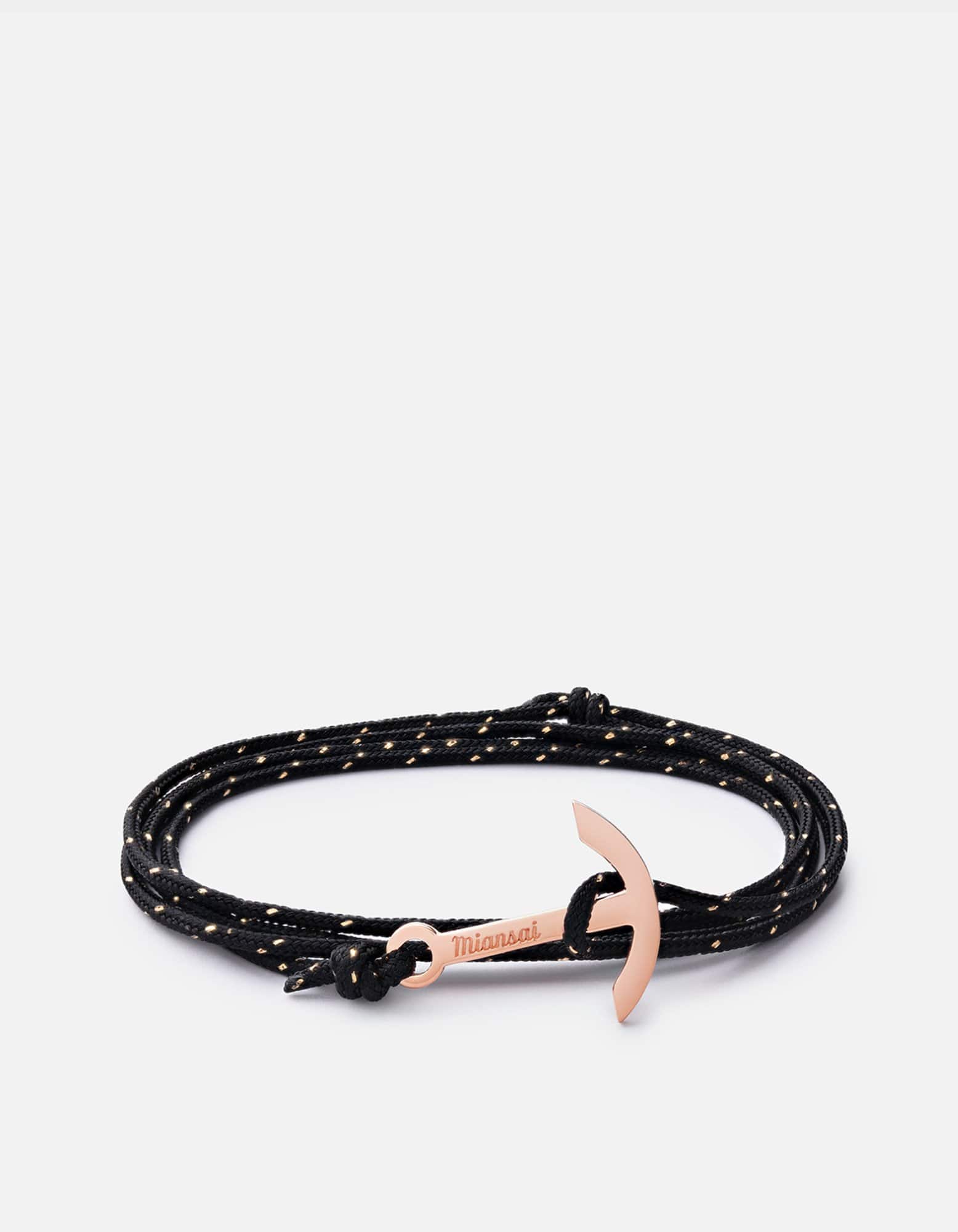 Miansai Hooks/Anchors Mini Modern Anchor Rope, Rose Onyx / O/S