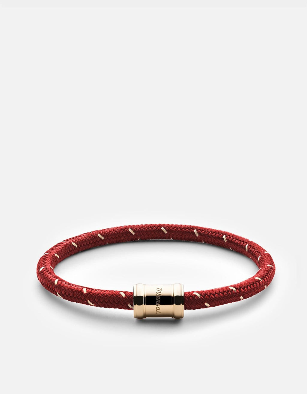 Miansai Bracelets Mini Single Rope Casing, Gold Red/Gold / M