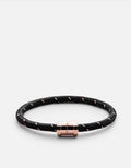 Miansai Bracelets Mini Single Rope Casing, Rose Black/Rose / S