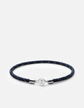 Miansai Bracelets Nexus Rope Bracelet, Sterling Silver Navy/Steel / M
