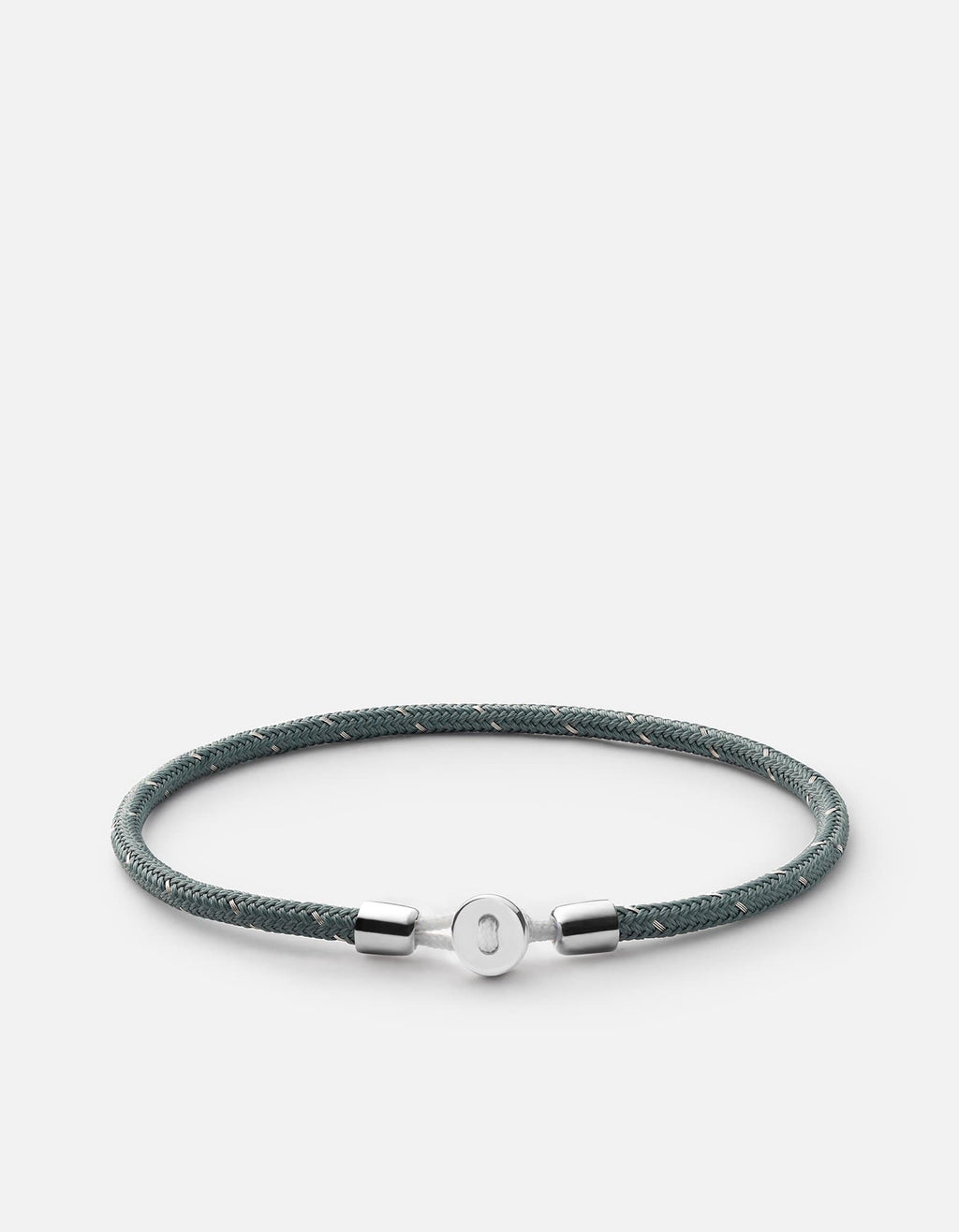 Nexus Rope Bracelet, Sterling Silver / Black