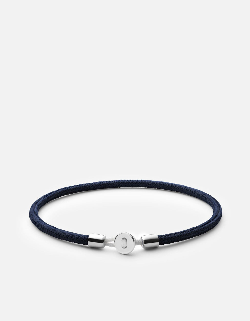Nexus Rope Bracelet, Sterling Silver / Black