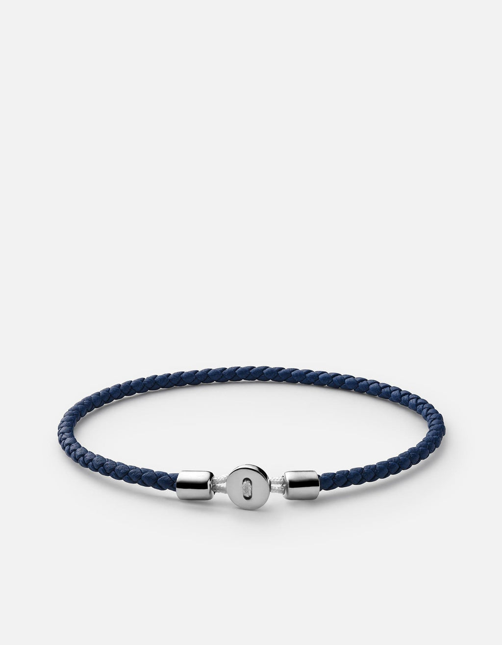 Nexus Leather Bracelet, Sterling Silver / Natural