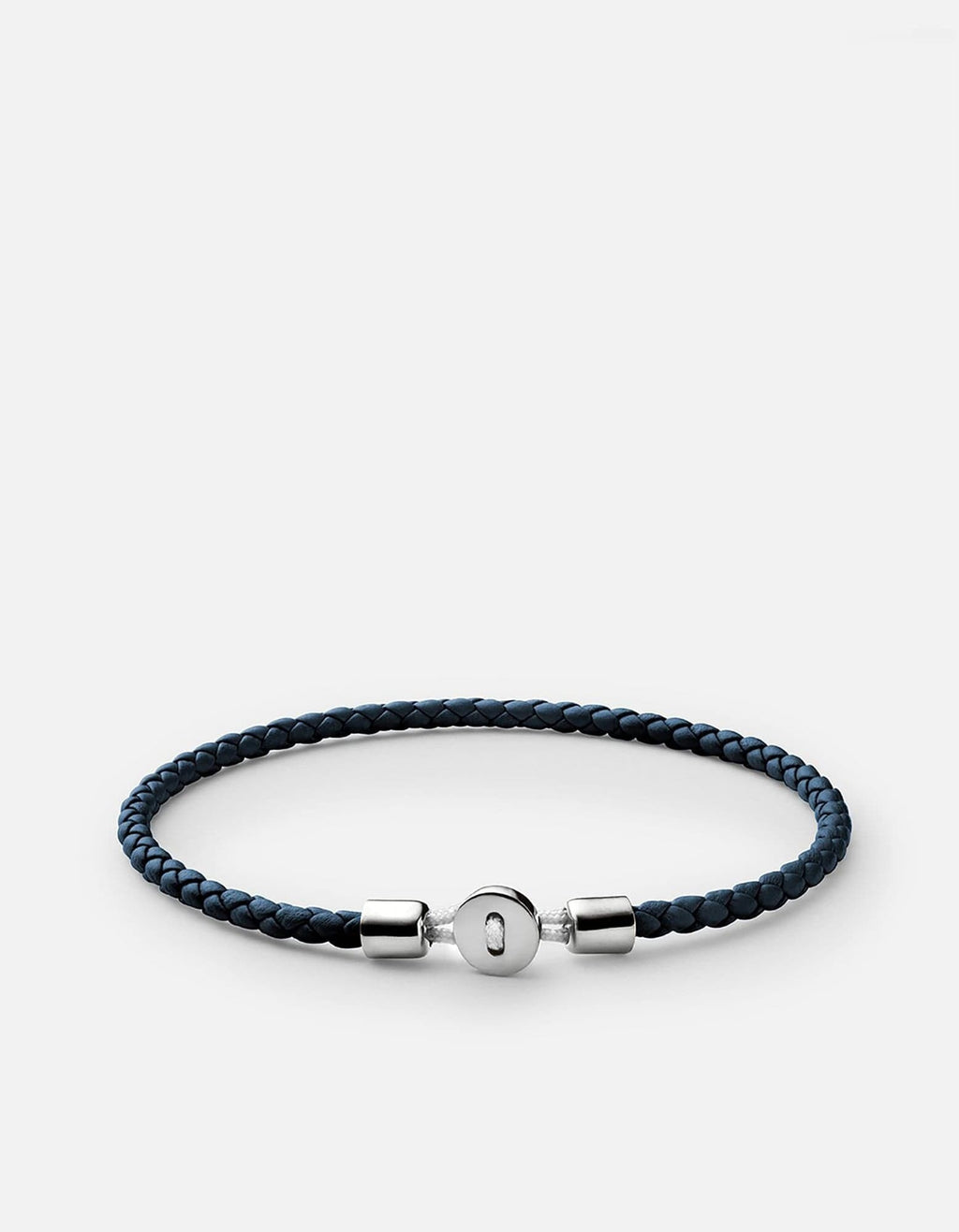 Nexus Leather Bracelet, Sterling Silver / Natural