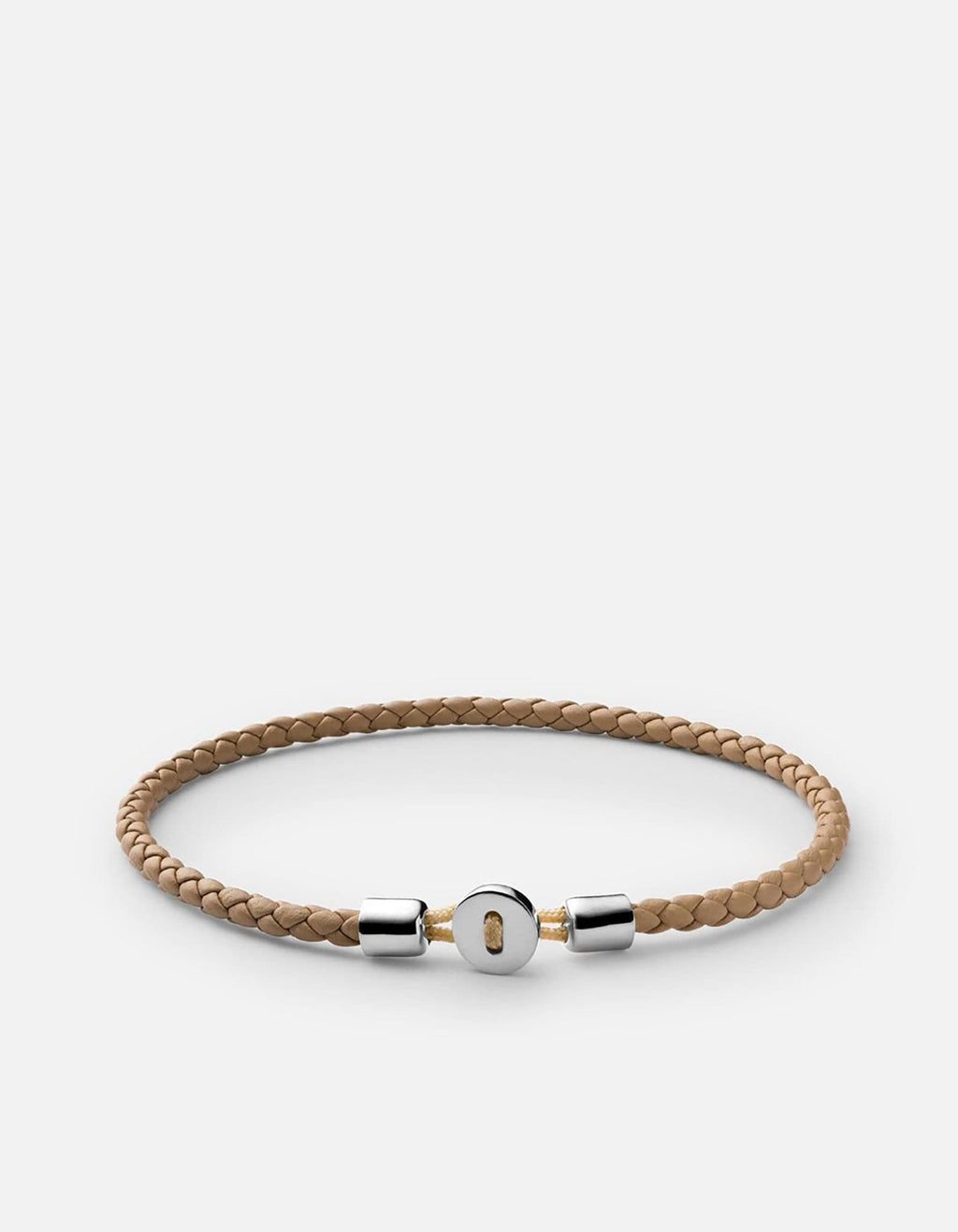 Miansai Bracelets Nexus Leather Bracelet, Sterling Silver Natural / M