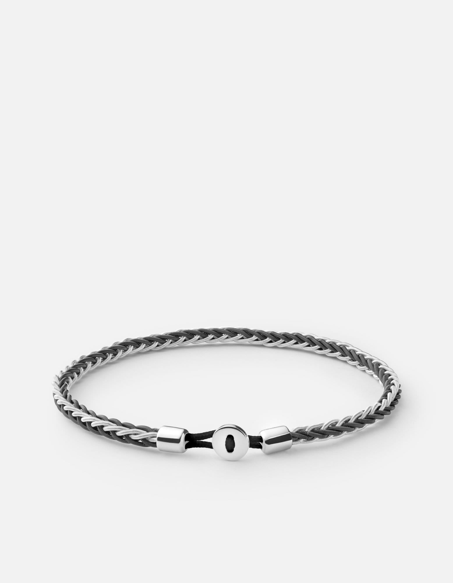 Miansai Bracelets Nexus Wire Bracelet, Sterling Silver Black/Steel / M
