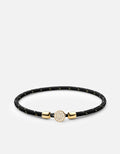 Miansai Bracelets Nexus Rope Bracelet, Gold Pavé Black/Gold/Gold Vermeil/Sapphire / S