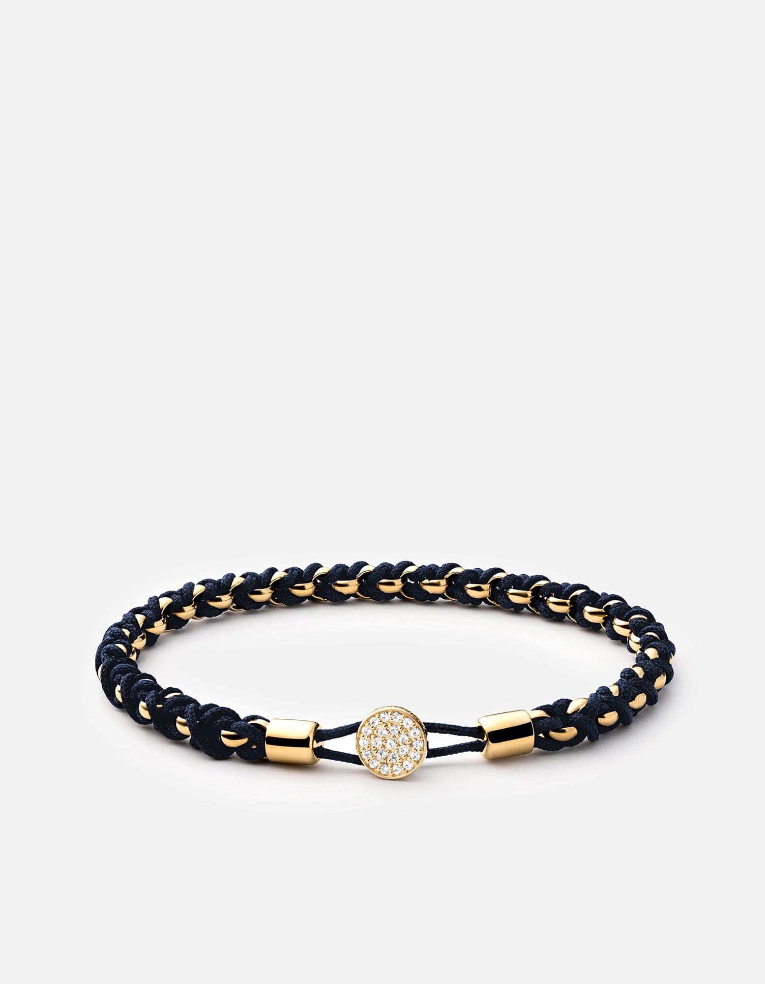 Nexus Chain Bracelet, Gold Pave
