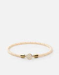 Miansai Bracelets Nexus Rope Bracelet, 14k Gold Pavé Natural/Gold / S