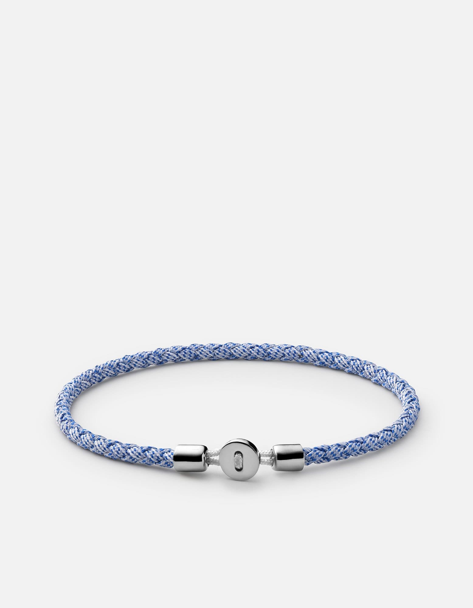 Miansai Bracelets Nexus Ribbon Bracelet, Sterling Silver Light Blue / M