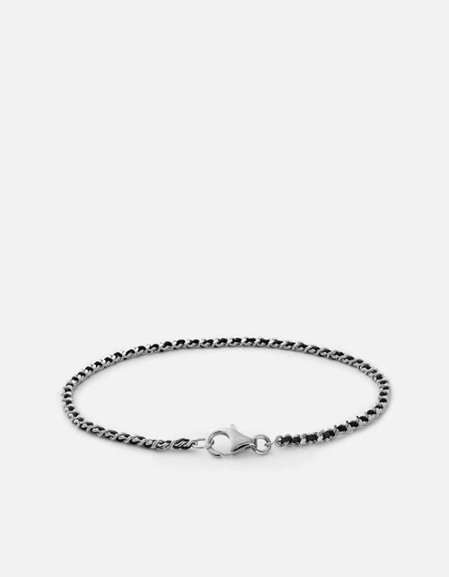 2mm Braided Chain Bracelet, Sterling Silver