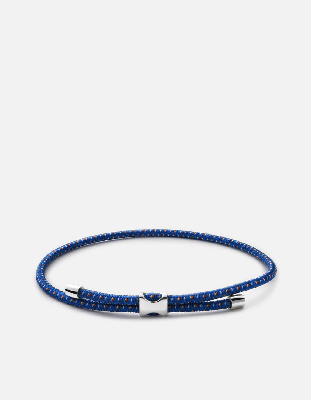 Orson Pull Bungee Rope Bracelet, Sterling Silver / Hunter/Black
