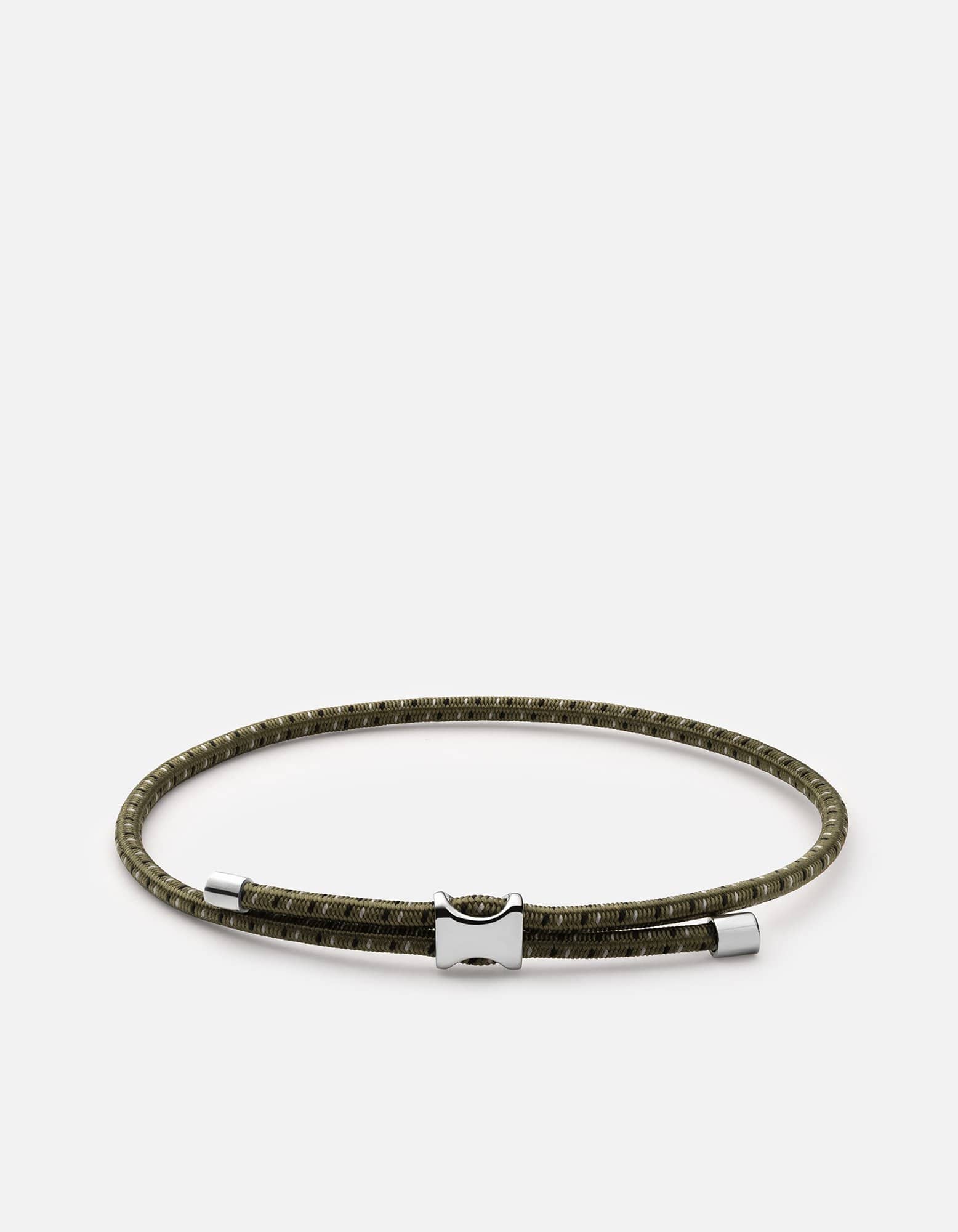 Orson Pull Bungee Rope Bracelet, Sterling Silver / Cobalt Blue