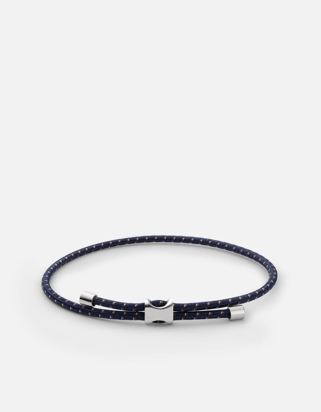 Miansai Bracelets Orson Pull Bungee Rope Bracelet, Sterling Silver Navy/Brown / O/S