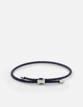 Miansai Bracelets Orson Pull Bungee Rope Bracelet, Sterling Silver Navy/Brown / O/S