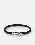 Miansai Bracelets Orson Loop Bungee Rope Bracelet, Sterling Silver Black / M