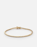 Miansai Bracelets Century Square Bracelet, 14k Gold Pavé Polished Yellow Gold/Pave / S