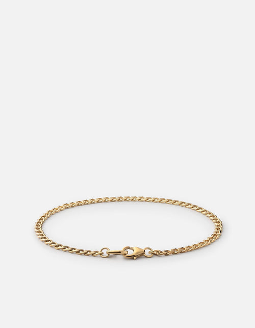 Annex Cuban Curb Chain Bracelet II, 14k Gold