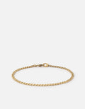 Miansai Bracelets Annex Cuban Chain Bracelet II, 14k Gold Polished Gold / M