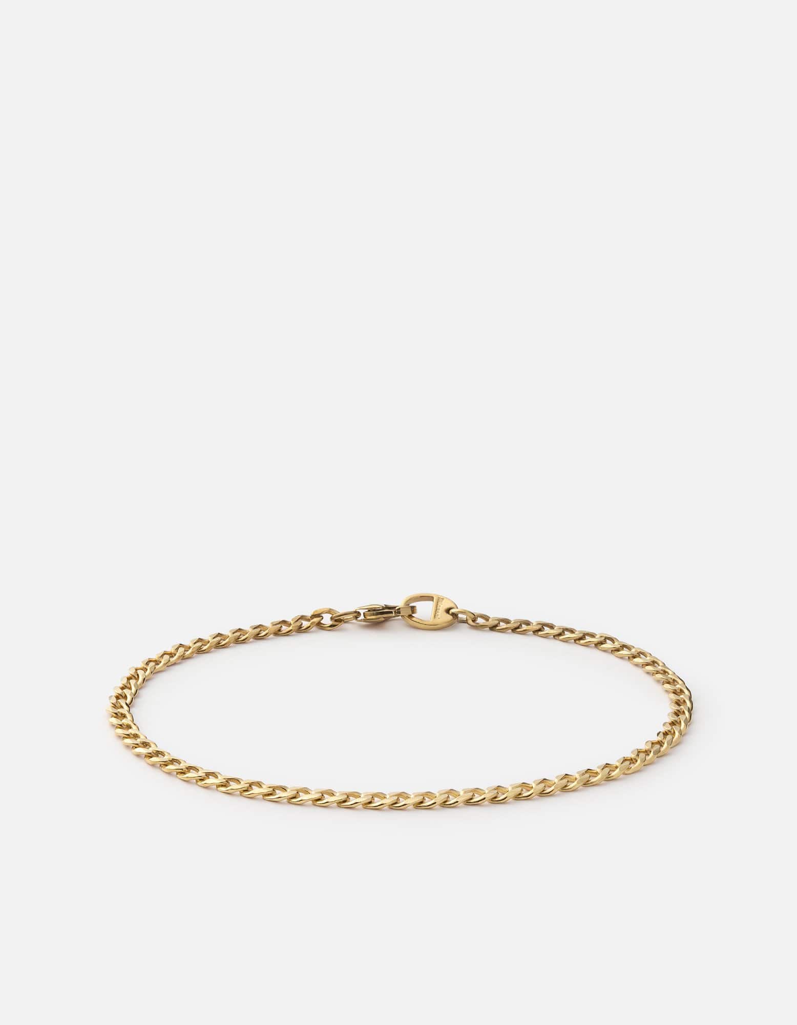 Miansai Bracelets Annex Cuban Chain Bracelet II, 14k Gold Polished Gold / M