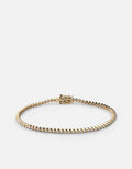 Miansai Bracelets Century Round Bracelet, 14k Gold Pavé Polished Yellow Gold/Pave / S
