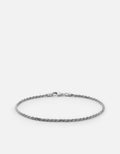 Miansai Bracelets 1.8mm Rope Chain Bracelet, Sterling Silver Polished Silver / M