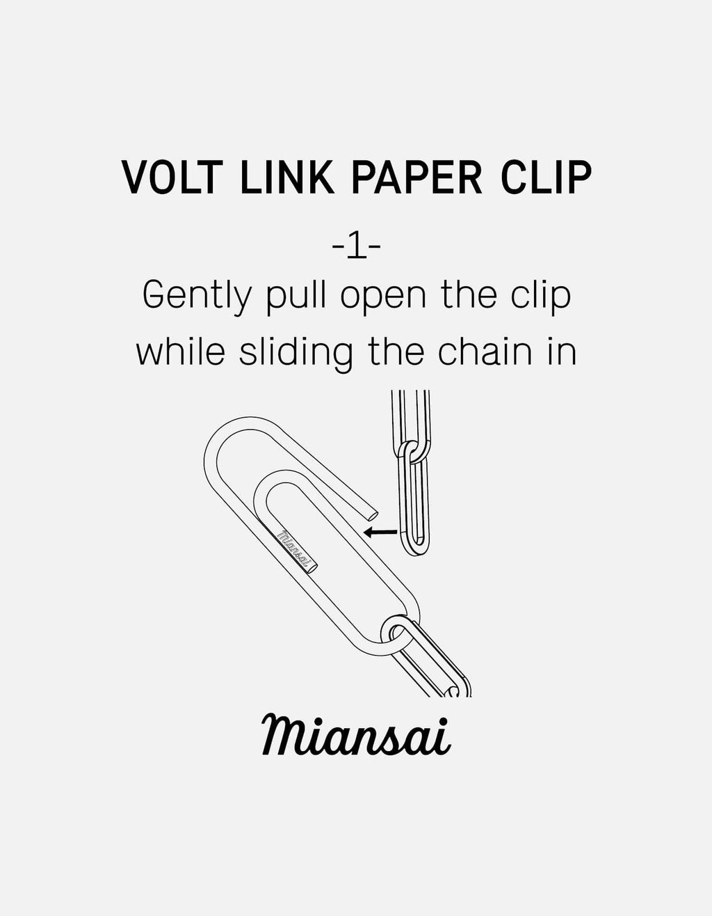 Volt Link Paper Clip Bracelet, Sterling Silver