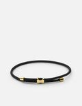 Miansai Bracelets Orson Pull Bungee Rope Bracelet, Gold Vermeil Black / O/S