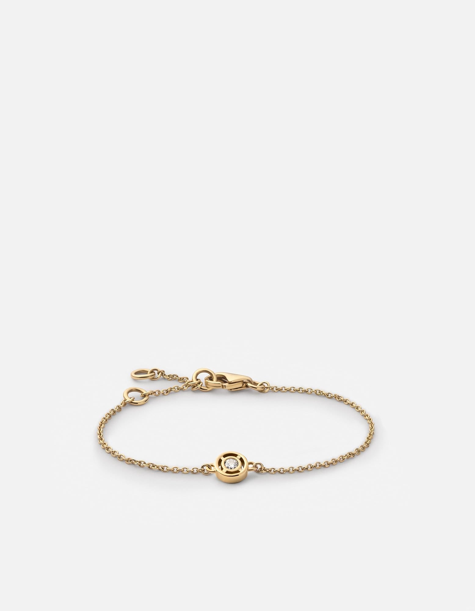 Miansai Bracelets Mini Luna Bracelet, 14k Gold/Diamond Polished Gold / Mini