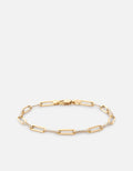 Miansai Bracelets Volt Link Bracelet, 14k Gold Pavé Polished Gold / S