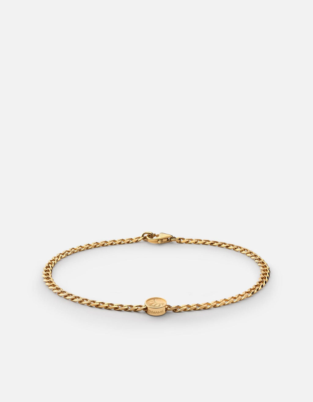 Miansai Bracelets Meridian Chain Bracelet, Gold Vermeil Polished Gold / S