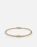 Miansai Bracelets Meridian Chain Bracelet, Gold Vermeil Polished Gold / S