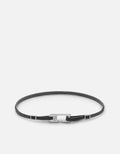 Miansai Bracelets Annex Pull Bracelet, Sterling Silver Black/Grey / O/S