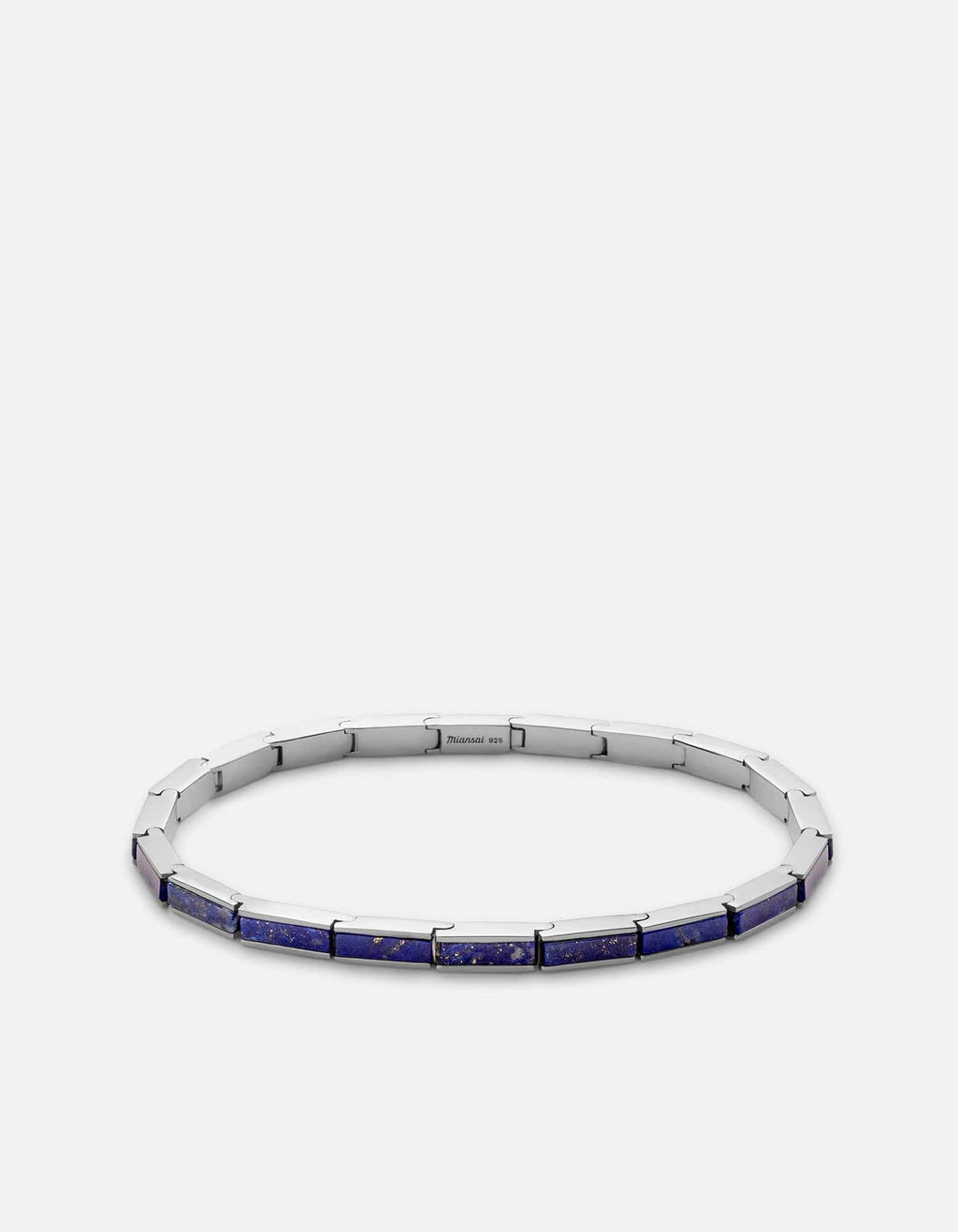 Miansai Bracelets Line Lapis Bracelet, Sterling Silver