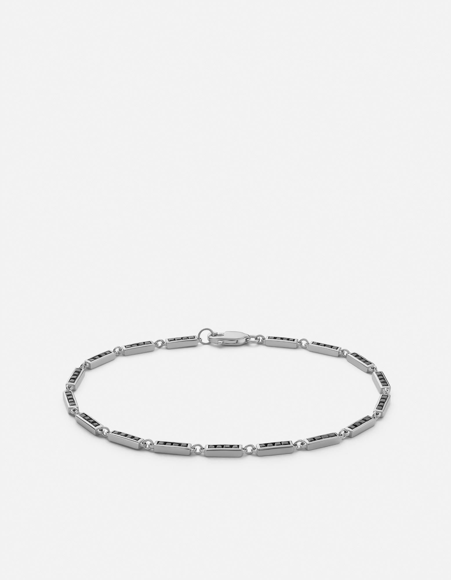 Miansai Bracelets Totem Onyx Bracelet, Sterling Silver