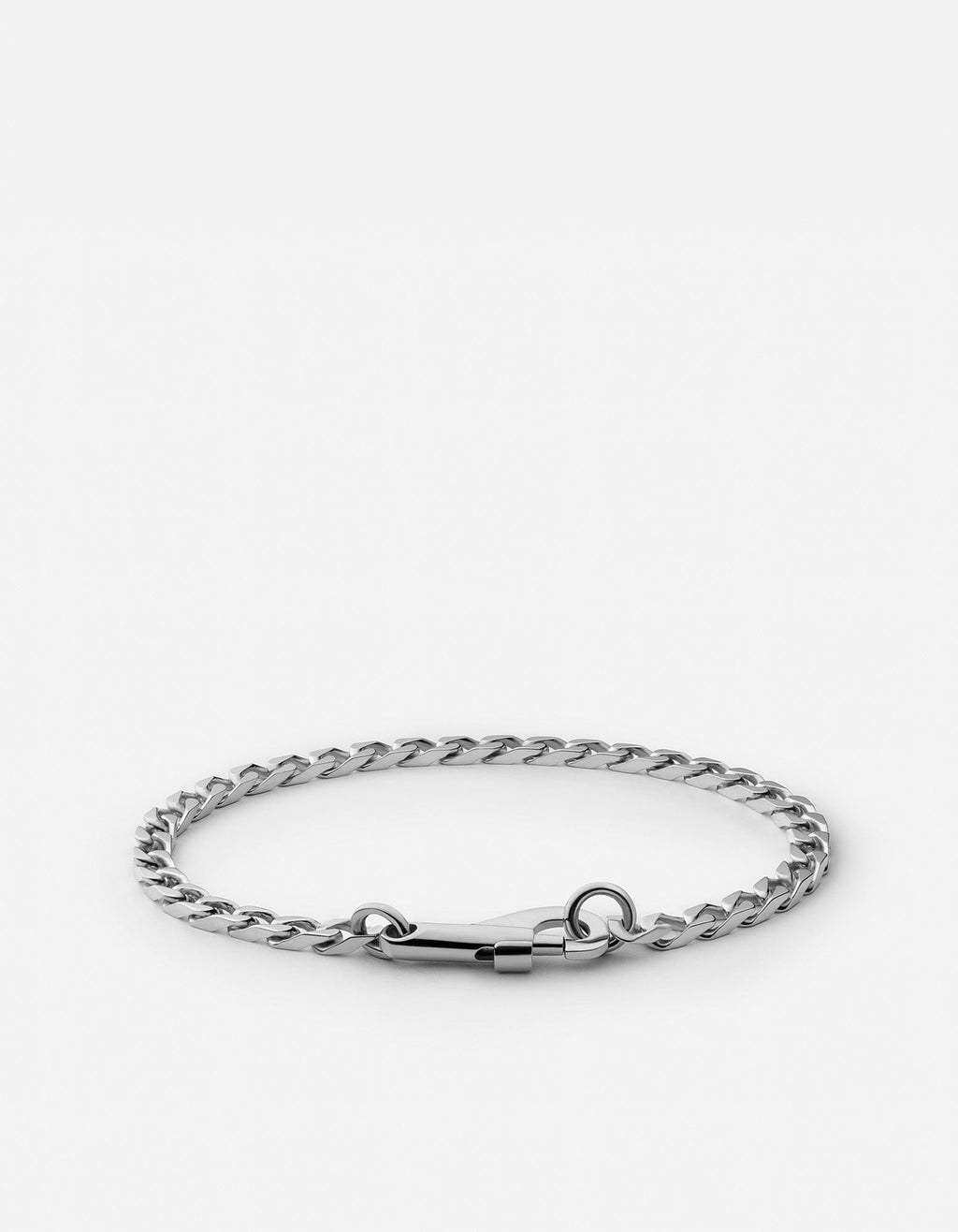 Miansai Bracelets 4mm Snap Chain Bracelet, Sterling Silver Polished Silver / S