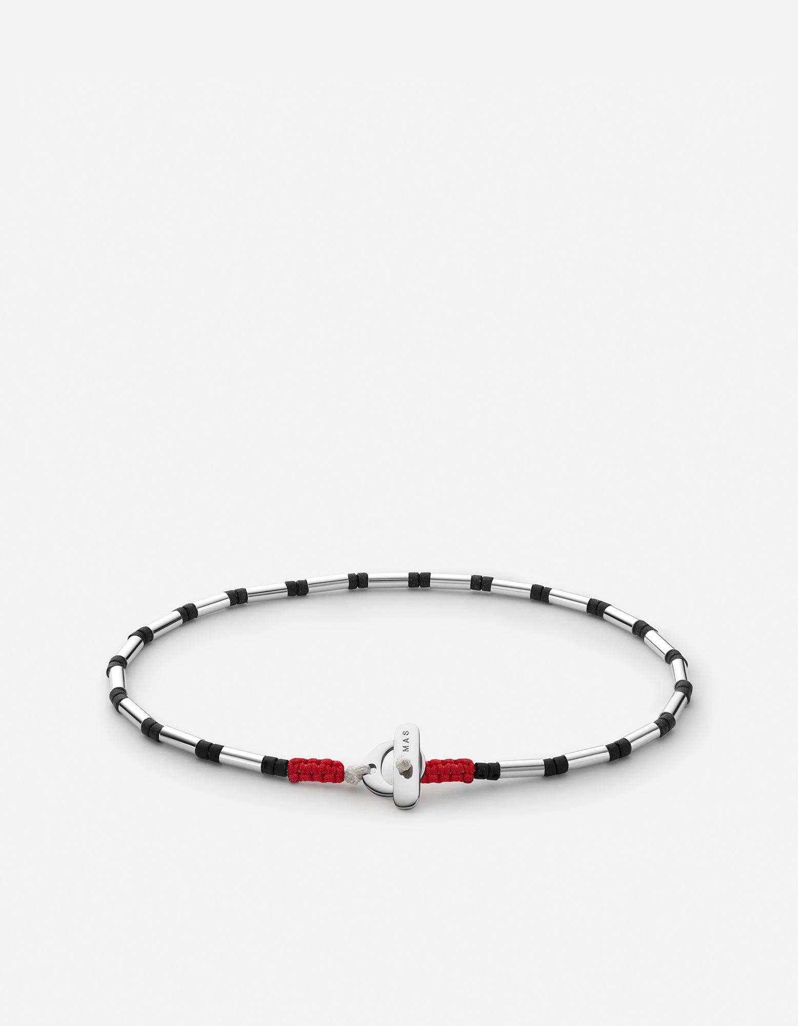 Mercer Onyx Bead Bracelet, Sterling Silver / Black