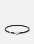 Miansai Bracelets Zane Onyx Bracelet, Sterling Silver