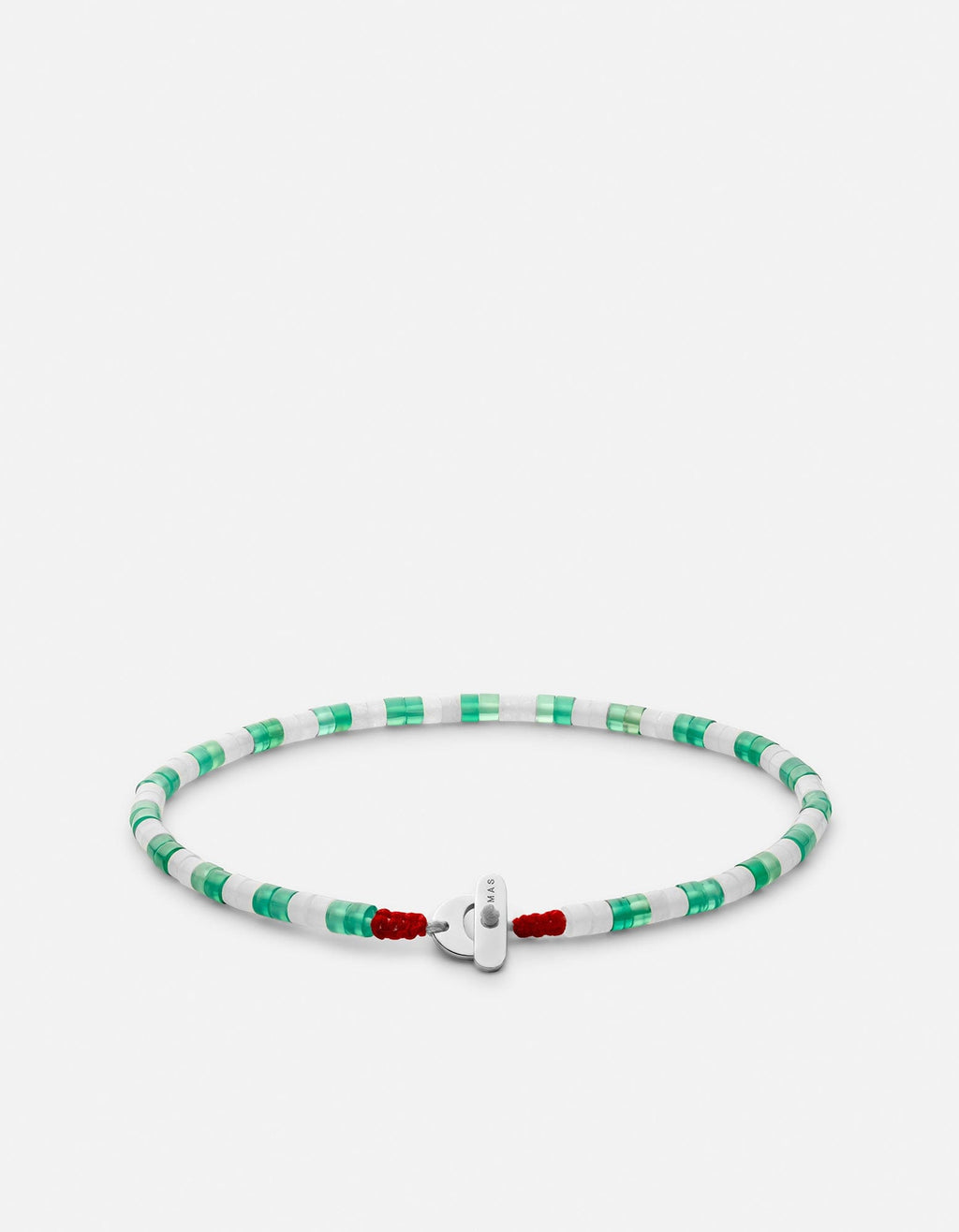 Kai Agate Bead Bracelet, Sterling Silver / Green