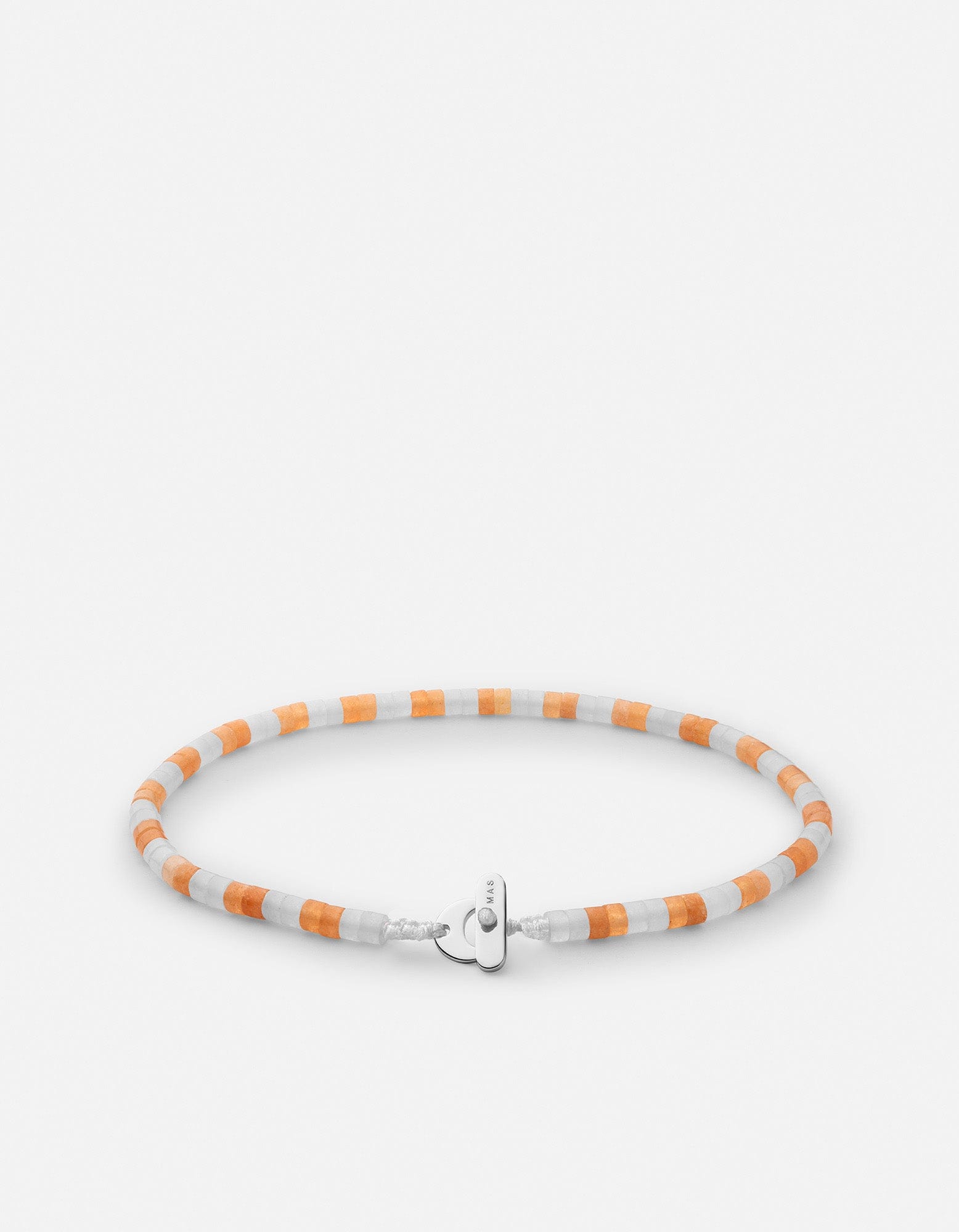 Kai Carnelian Bead Bracelet, Sterling Silver / Orange