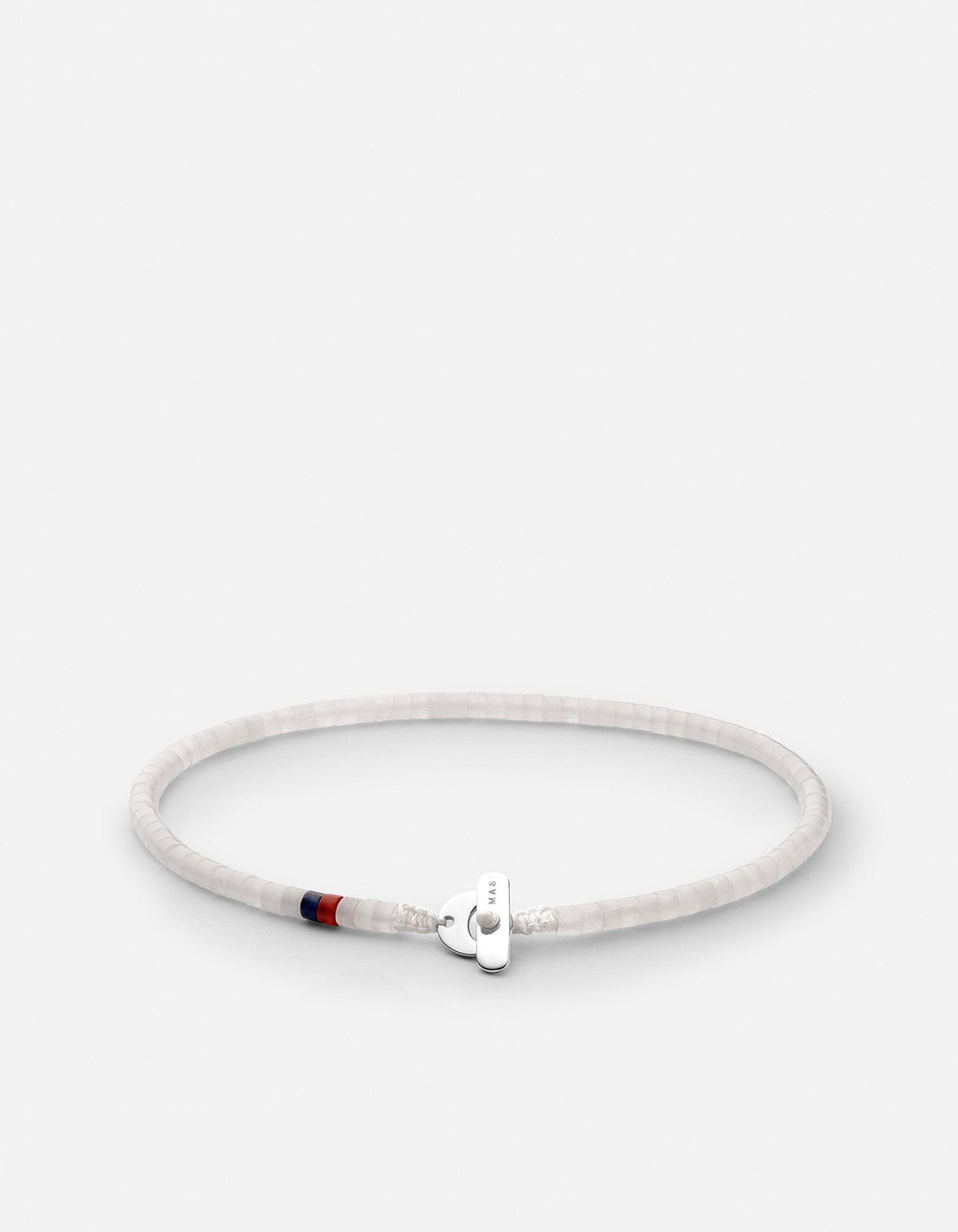 Zane Moonstone Bead Bracelet, Sterling Silver / White